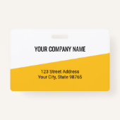 Aangepast zakelijk Logo streepjescode Foto werknem Badge (Achterkant)