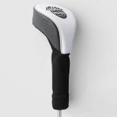 Aangepast zakelijk logo wit professioneel merklogo golfheadcover (Schuin)
