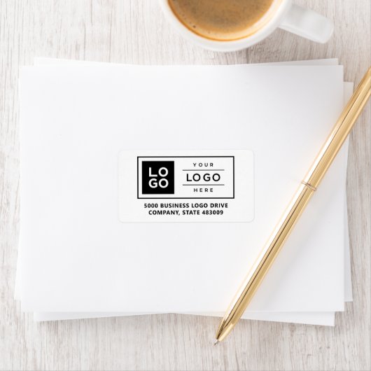 Aangepast zakelijk logo witte adres mailing etiket (Insitu)