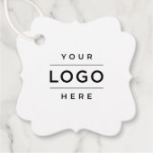 Aangepast zakelijk logo Witte Beugel Slogan Bedankjes Labels (Voorkant)