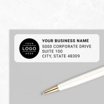 Aangepast zakelijk logo witte retouradres