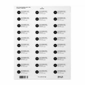 Aangepast zakelijk logo witte retouradres etiket (Full Sheet)