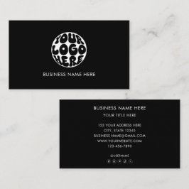 Aangepast zakelijk logo zakelijke marketing modern visitekaartje
