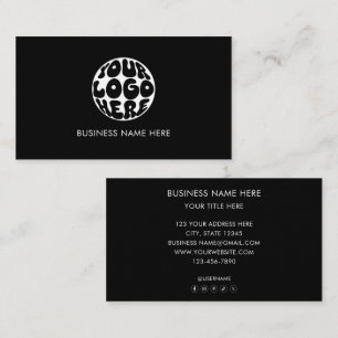 Aangepast zakelijk logo zakelijke marketing modern visitekaartje