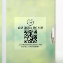 Aangepast zakelijk logo zwart wit QR-code