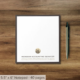 Aangepast zakelijk Notitieblok met Logo