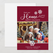 Aangepast zakelijk onroerend goed - kerstmis feestdagenkaart (Voorkant / Achterkant)