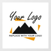 Aangepast zakelijk ontwerp Voeg uw bedrijf logo to Raamsticker (Vel)