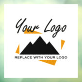 Aangepast zakelijk ontwerp Voeg uw bedrijf logo to Raamsticker (Vel 3)