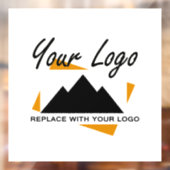 Aangepast zakelijk ontwerp Voeg uw bedrijf logo to Raamsticker (Vel 2)