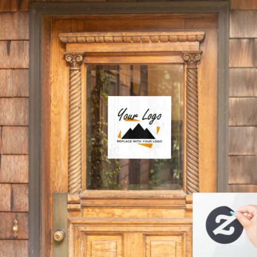 Aangepast zakelijk ontwerp Voeg uw bedrijf logo to Raamsticker (Huis Deur)