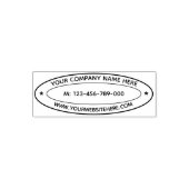 Aangepast Zakelijk Ovaal Zelfinkend Stempel Voorbe (Design)