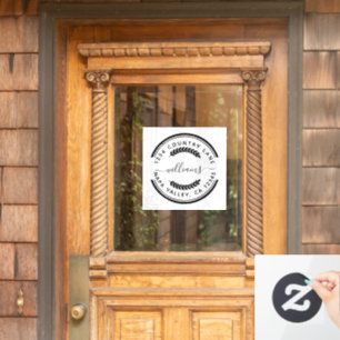 Aangepast zakelijk promotioneel logo raamsticker