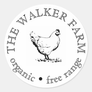 Aangepast zakelijk promotioneel logo ronde sticker