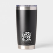 Aangepast zakelijk QR-code logo Geïsoleerde Drinkbeker (Achterkant)