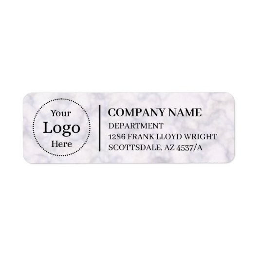Aangepast zakelijk retouradreslabel etiket (Voorkant)