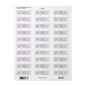 Aangepast zakelijk retouradreslabel etiket (Full Sheet)