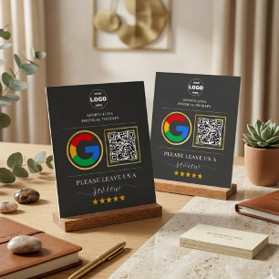 Aangepast zakelijk reviewbord met QR-code en logo Acryl Bord