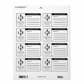 Aangepast zakelijk verzendadres met logo etiket (Full Sheet)