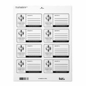 Aangepast zakelijk verzendadres met logo etiket (Full Sheet)