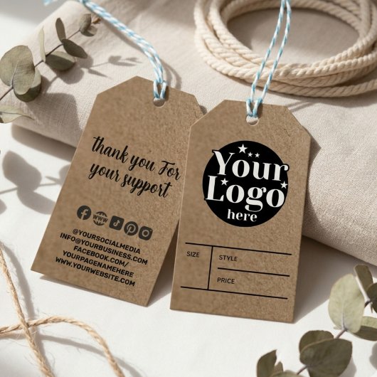 Aangepast zakelijk winkel logo Prijs Hang Merkide Cadeaulabel
