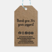 Aangepast zakelijk winkel logo Prijs Hang Merkide Cadeaulabel (Achterkant)