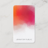 Aangepast zakelijkTemplate Modern, kleurrijk Abstr Visitekaartje (Voorkant)