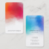 Aangepast zakelijkTemplate Modern, kleurrijk Abstr Visitekaartje (Voorkant / Achterkant)
