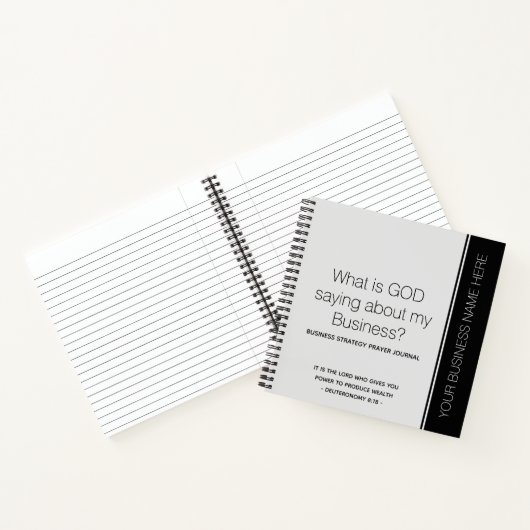 Aangepast zakengebedsjournaal notitieboek (Binnen)