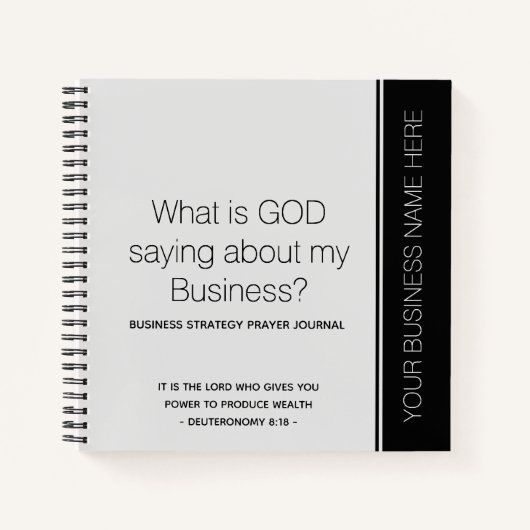 Aangepast zakengebedsjournaal notitieboek (Voorkant)