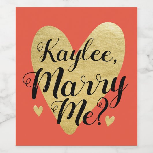 Aangepast zal je me voorstellen wijn etiket (Enkel label)