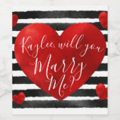 Aangepast zal je me voorstellen wijnlabel combiner wijn etiket (Enkel label)