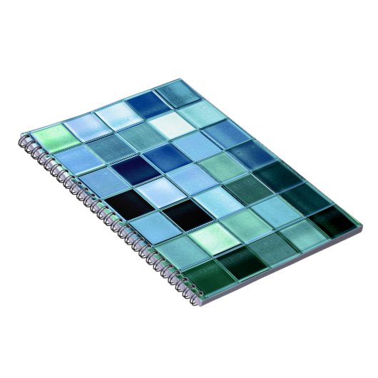 aangepast Zee Glass Mosaic square-laptop Notitieboek (Rechterzijde)