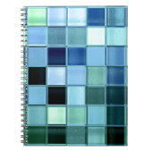 aangepast Zee Glass Mosaic square-laptop Notitieboek (Voorkant)