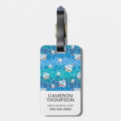 Aangepast Zee voor foto's met rotatieschema Bagagelabel (Achterkant verticaal)