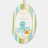 Aangepast Zee voor gepersonaliseerd zeeornament st Keramisch Ornament (Links)