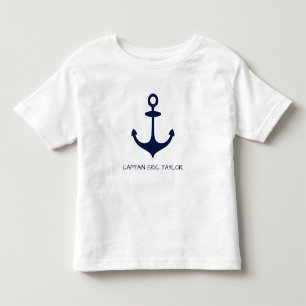 Aangepast zeeblauw autisch anker kinder shirts