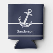 Aangepast zeeblauw zeeanker voor anker anker blikjeskoeler (Voorkant)