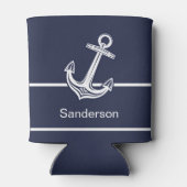 Aangepast zeeblauw zeeanker voor anker anker blikjeskoeler (Achterkant)