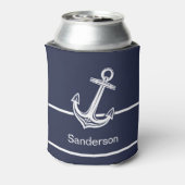 Aangepast zeeblauw zeeanker voor anker anker blikjeskoeler (Blikje Achterkant)