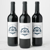 Aangepast  zeemaand zeemaand cruiseschip wijn etiket (Flessen)