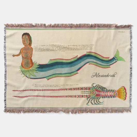 Aangepast zeemeerminnend zeemacht deken (Voorkant)