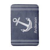 Aangepast zeeoranje zeeoranje zeeblauw badmat (Voorkant Verticaal)