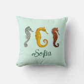 Aangepast zeepaard kussen (Voorkant)