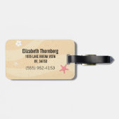 aangepast zeeschelp Bagagelabel (Achterkant horizontaal)