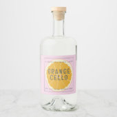 Aangepast zelfgemaakt Orangecello Etiket (Voorkant)