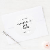 Aangepast zelfgemaakt voedsel potlabel ronde sticker (Envelop)