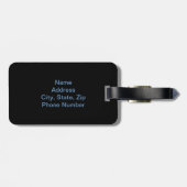 Aangepast Zie Bagagelabel voor onbeschaamde huid h (Achterkant horizontaal)