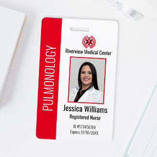 Aangepast ziekenhuis medisch personeel foto badge