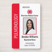 Aangepast ziekenhuis Medische werknemer Fotokaart Badge